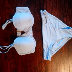 L space baby blue bikini